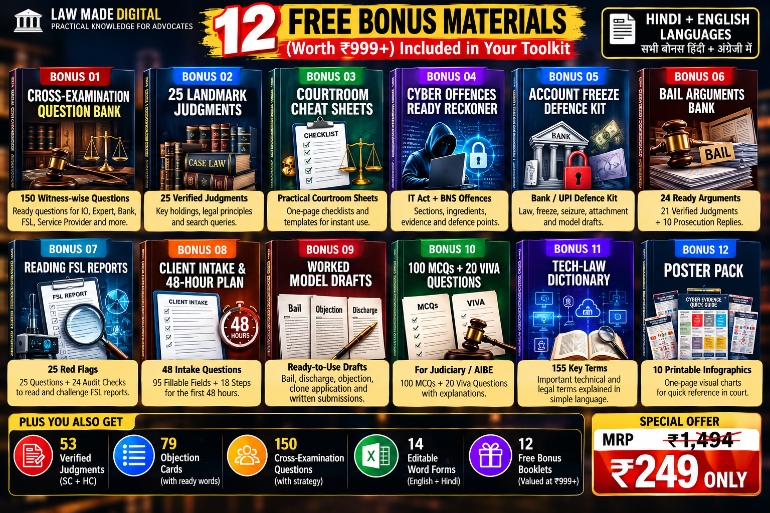 12 Free Bonus Materials