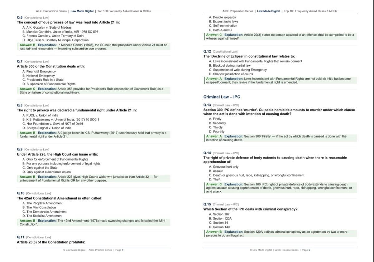 📝 MCQ Practice Bank — With Answers & Explanations